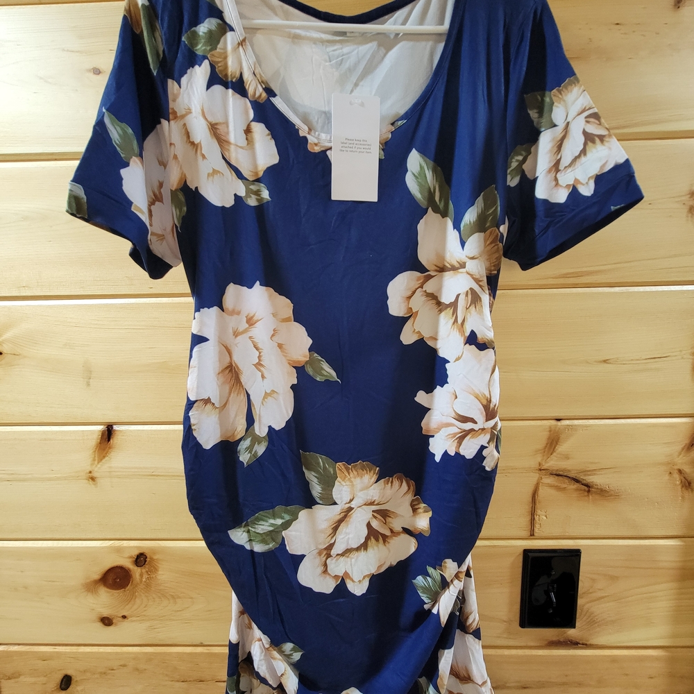Floral Blue Dress